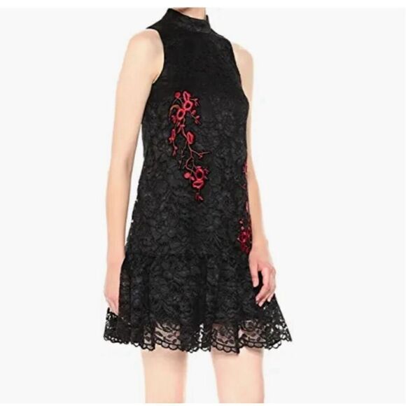 NWT Nicole Miller New York Anthropologie Sequin Midtown Lace Dress Dress Size 6 - Picture 1 of 10